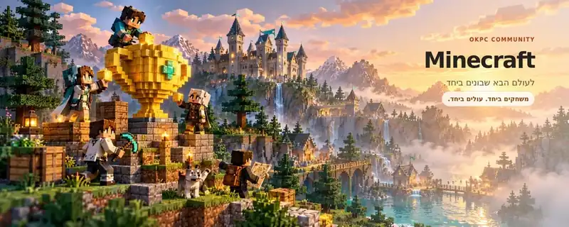 Minecraft · יום־יום · משחקים ביחד. עולים ביחד.